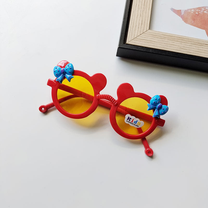 Wholesale Bowknot UV Protection Kids PC Sunglasses
